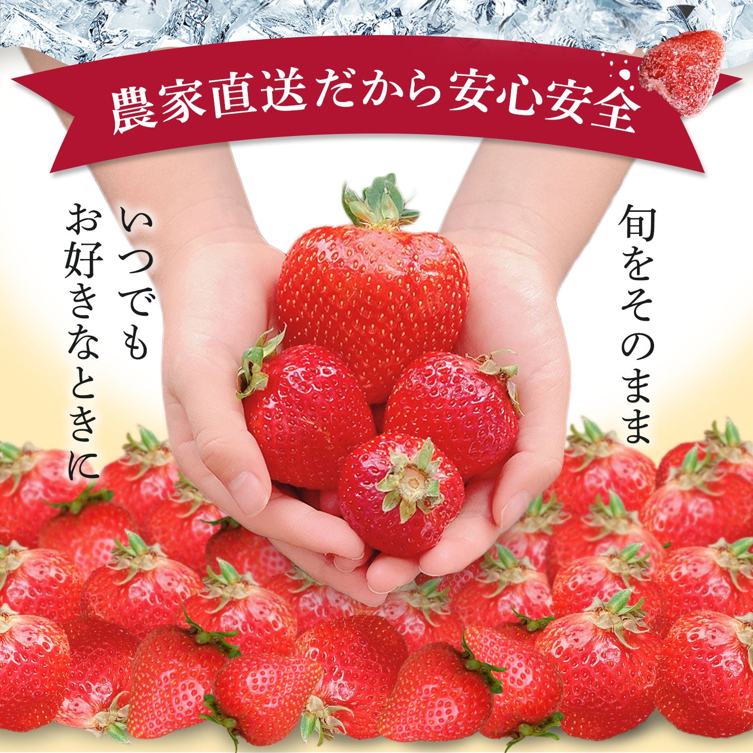 レジにて500円引きセール実施中!!】冷凍あまおう 赤いちご 白いちご