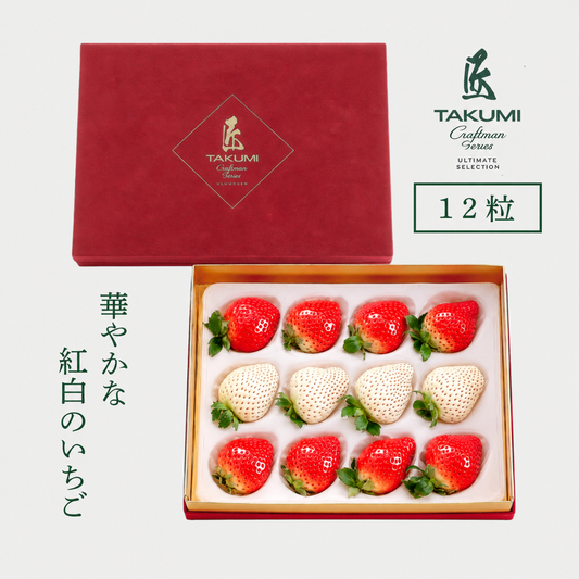 【予約販売 2026年12月1日～30日 順次発送予定】プレミアム極上紅白あまおう400g【送料無料】
