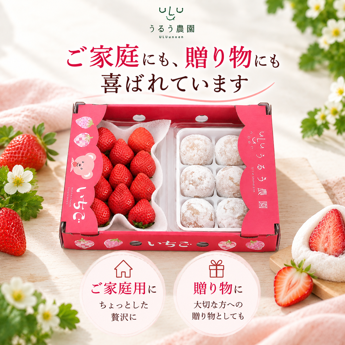 【予約販売 2026年12月1日～30日 順次発送予定】あまおう大福セット【送料無料】