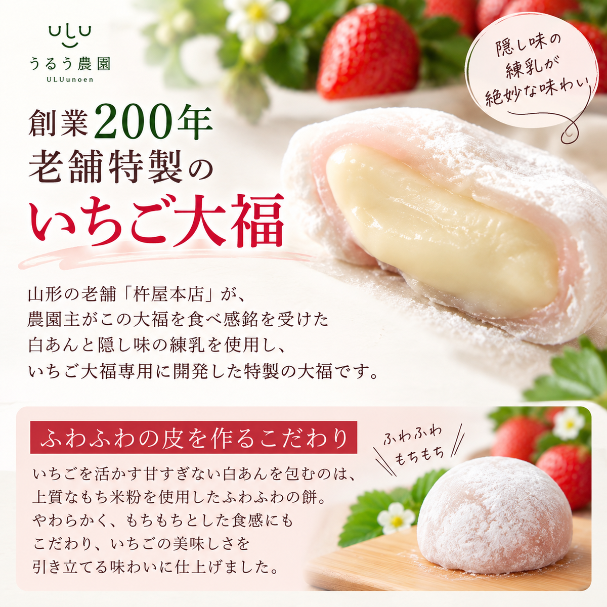 【予約販売 2026年12月1日～30日 順次発送予定】あまおう大福セット【送料無料】