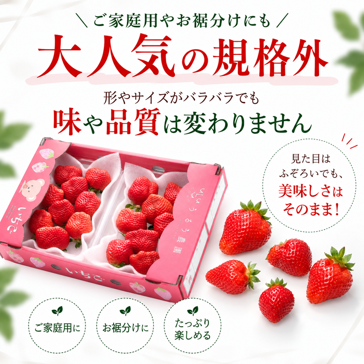 【予約販売 2026年11月中旬～順次発送予定】あまおう サイズ色々約540g～2700g【送料無料】