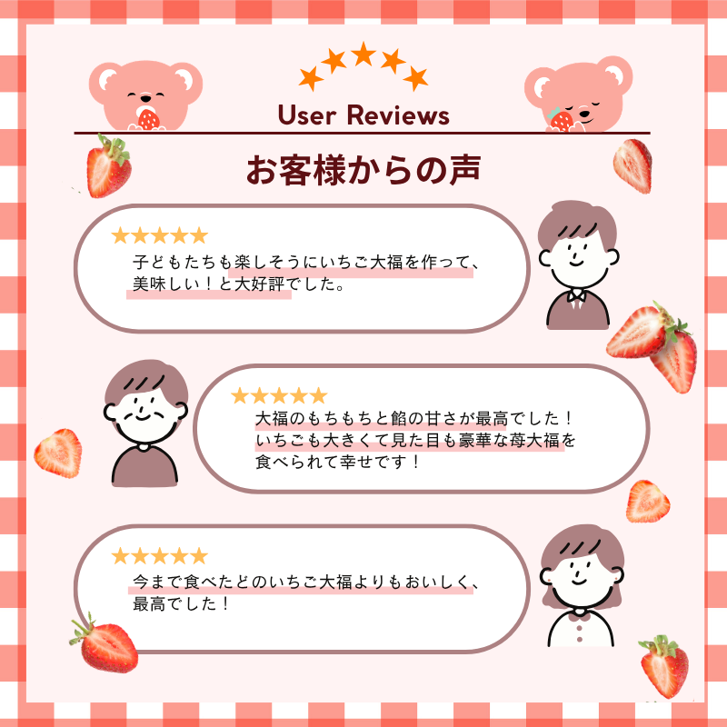 【予約販売 2026年12月1日～30日 順次発送予定】あまおう大福セット【送料無料】