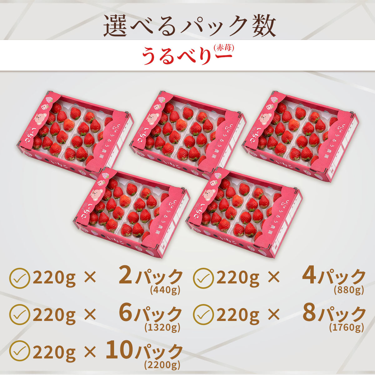 【表示価格より10％引き】うるべりー きゃんでぃーべりー220g 440g～2200g【送料無料】