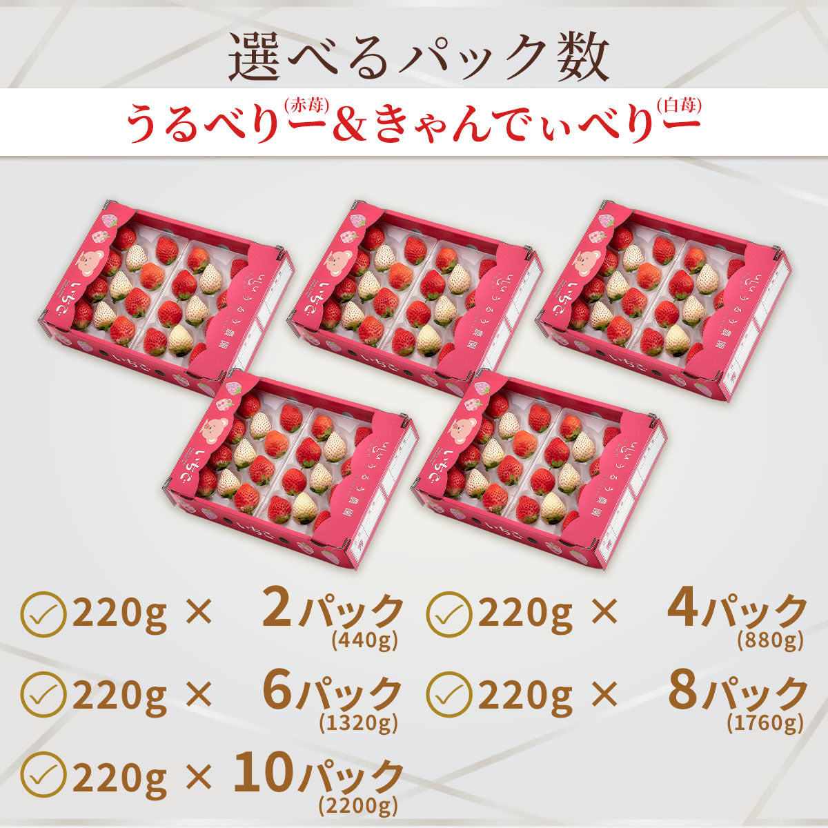 【表示価格より10％引き】うるべりー きゃんでぃーべりー220g 440g～2200g【送料無料】